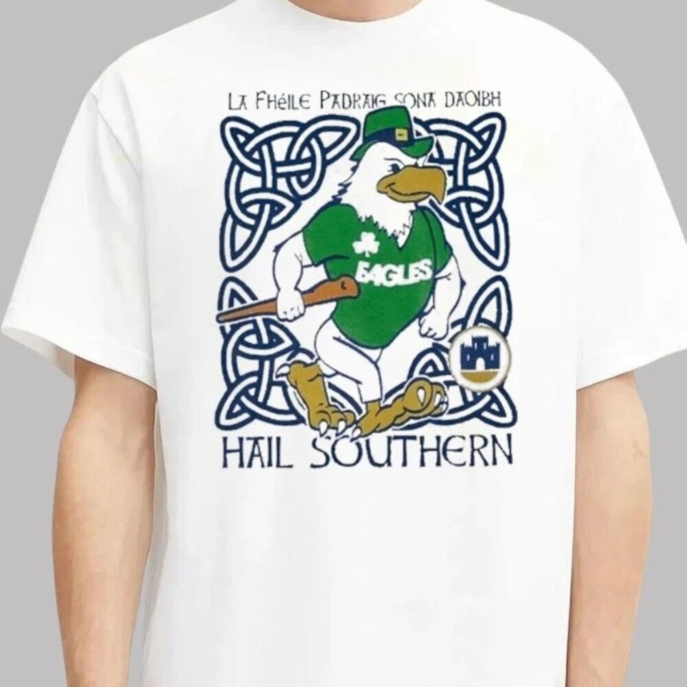 Philadelphia Eagles St. Patrick's Day hail Southern mascot T Shirt 90